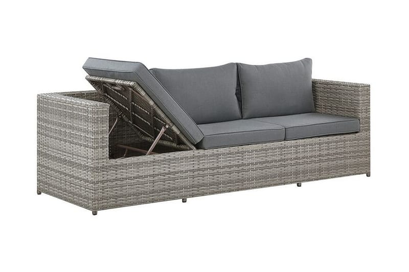 Loungegrupp Utomhus rottig grå SABBIA - Grå - Utemöbler & utemiljö - Loungemöbler - Loungeset & loungegrupp