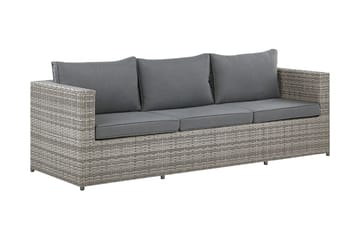 Loungegrupp Utomhus rottig grå SABBIA - Grå - Utemöbler & utemiljö - Loungemöbler - Loungeset & loungegrupp