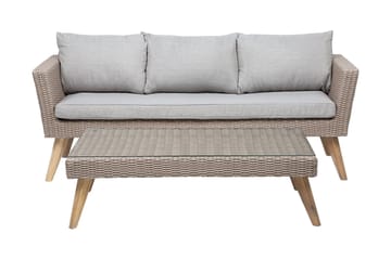 Loungegrupp Utomhus Vittoria xl  120 cm - Trä|Natur - Utemöbler & utemiljö - Loungemöbler - Loungeset & loungegrupp