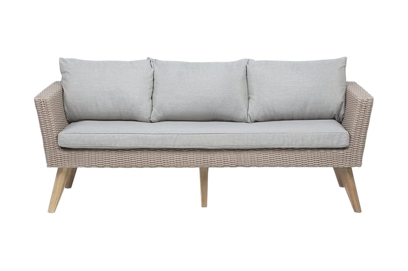 Loungegrupp Utomhus Vittoria xl  120 cm - Trä|Natur - Utemöbler & utemiljö - Loungemöbler - Loungeset & loungegrupp