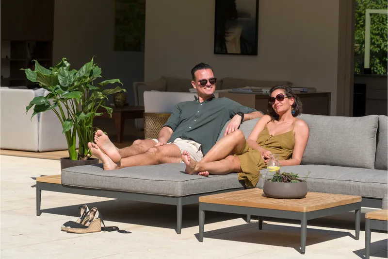 Loungegrupp Utomhus Panjin 4-sits Svart - Lifestyle Garden - Utemöbler & utemiljö - Loungemöbler - Loungeset & loungegrupp