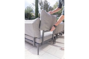 Loungegrupp Utomhus Panjin 4-sits Svart - Lifestyle Garden - Utemöbler & utemiljö - Loungemöbler - Loungeset & loungegrupp