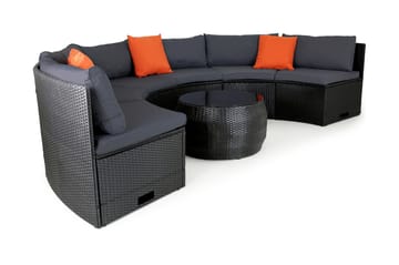 Loungrgrupp Ängebacken 6-sits - Antracit - Utemöbler & utemiljö - Loungemöbler - Loungeset & loungegrupp