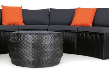 Loungrgrupp Ängebacken 6-sits - Antracit - Utemöbler & utemiljö - Loungemöbler - Loungeset & loungegrupp