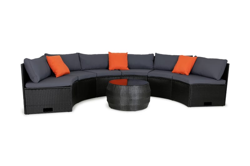 Loungrgrupp Ängebacken 6-sits, Antracit