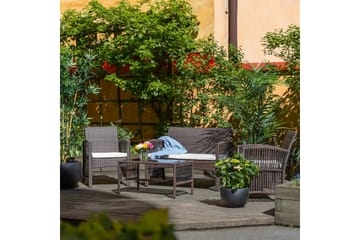 Loungrgrupp Björkbacken 4-sits - Brun - Utemöbler & utemiljö - Loungemöbler - Loungeset & loungegrupp