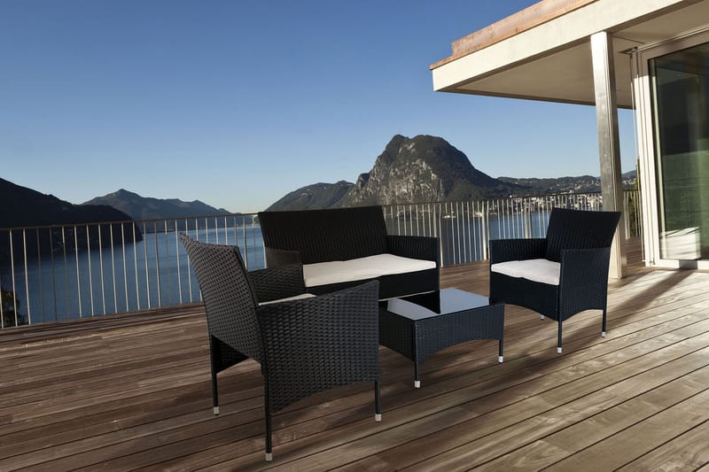 Loungrgrupp Sundsstrand 4-sits - Antracit - Utemöbler & utemiljö - Loungemöbler - Loungeset & loungegrupp
