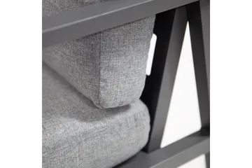 Möbelset ADRIAN Utebord och Hörnsoffa Utomhus mörkgrå - Utemöbler & utemiljö - Loungemöbler - Loungeset & loungegrupp