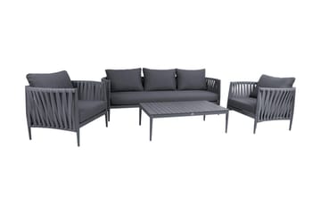 Möbelset Bremen 4 delar Grå - Utemöbler & utemiljö - Loungemöbler - Loungeset & loungegrupp