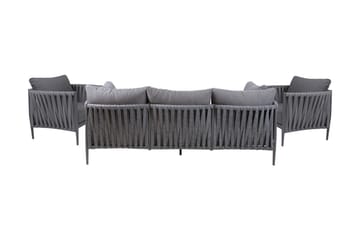 Möbelset Bremen 4 delar Grå - Utemöbler & utemiljö - Loungemöbler - Loungeset & loungegrupp
