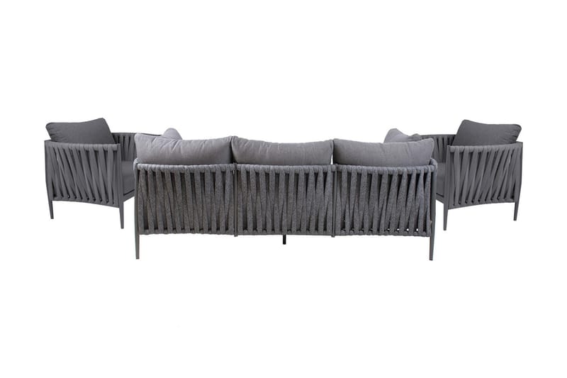 Möbelset Bremen 4 delar Grå - Utemöbler & utemiljö - Loungemöbler - Loungeset & loungegrupp
