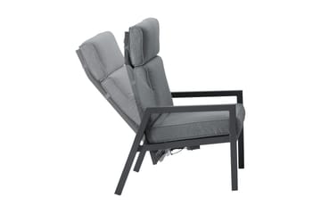 Möbelset Casper Utebord Utesoffa Och 2 Utestolar Mörkgrå - Utemöbler & utemiljö - Loungemöbler - Loungeset & loungegrupp