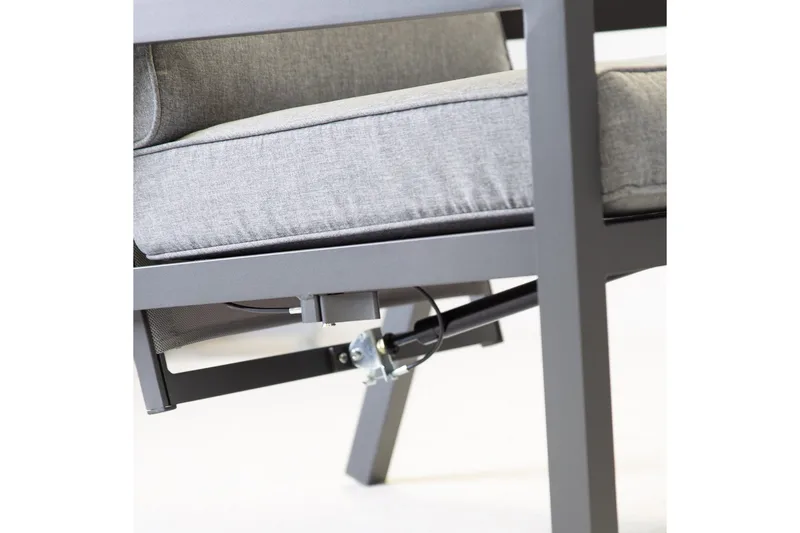 Möbelset Casper Utebord Utesoffa Och 2 Utestolar Mörkgrå - Utemöbler & utemiljö - Loungemöbler - Loungeset & loungegrupp