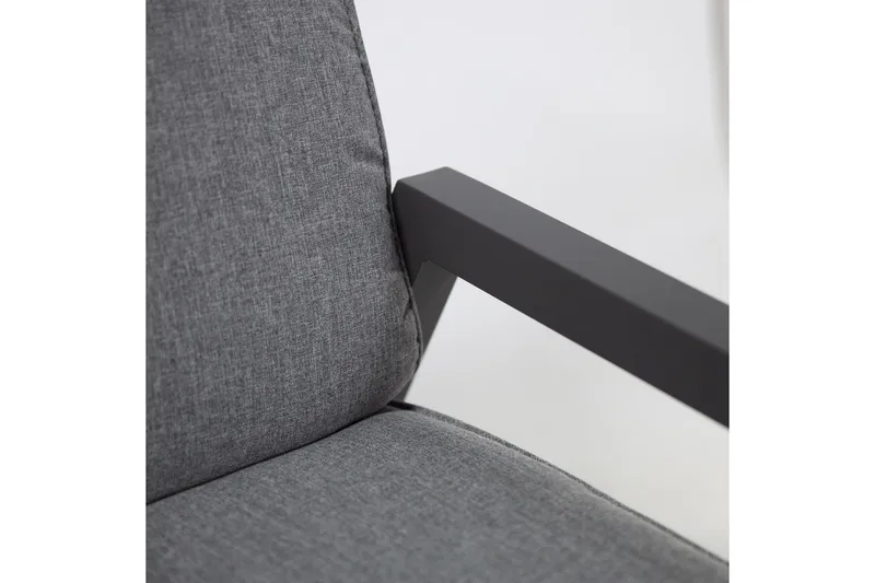 Möbelset Casper Utebord Utesoffa Och 2 Utestolar Mörkgrå - Utemöbler & utemiljö - Loungemöbler - Loungeset & loungegrupp