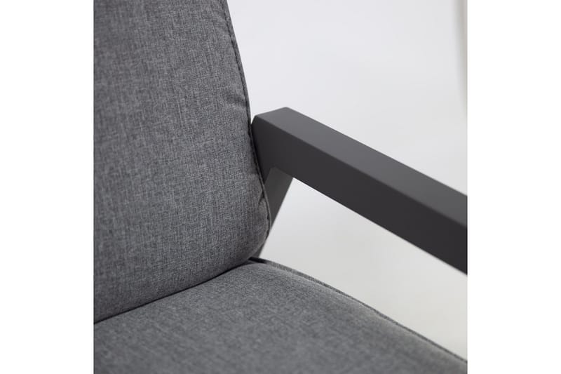 Möbelset Casper Utebord Utesoffa Och 2 Utestolar Mörkgrå - Utemöbler & utemiljö - Loungemöbler - Loungeset & loungegrupp