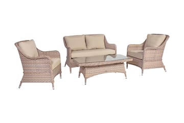 Möbelset EDEN Utebord Utesoffa och 2 Utefåtöljer - Utemöbler & utemiljö - Loungemöbler - Loungeset & loungegrupp
