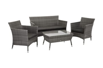 Möbelset WATERS Utebord Utesoffa och 2 Utestolar - Utemöbler & utemiljö - Loungemöbler - Loungeset & loungegrupp