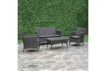 Möbelset WATERS Utebord Utesoffa och 2 Utestolar - Utemöbler & utemiljö - Loungemöbler - Loungeset & loungegrupp