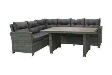 Möbelset Pavia Hörnsoffa Utomhus Med Utebord Och Kuddar - Utemöbler & utemiljö - Loungemöbler - Loungeset & loungegrupp