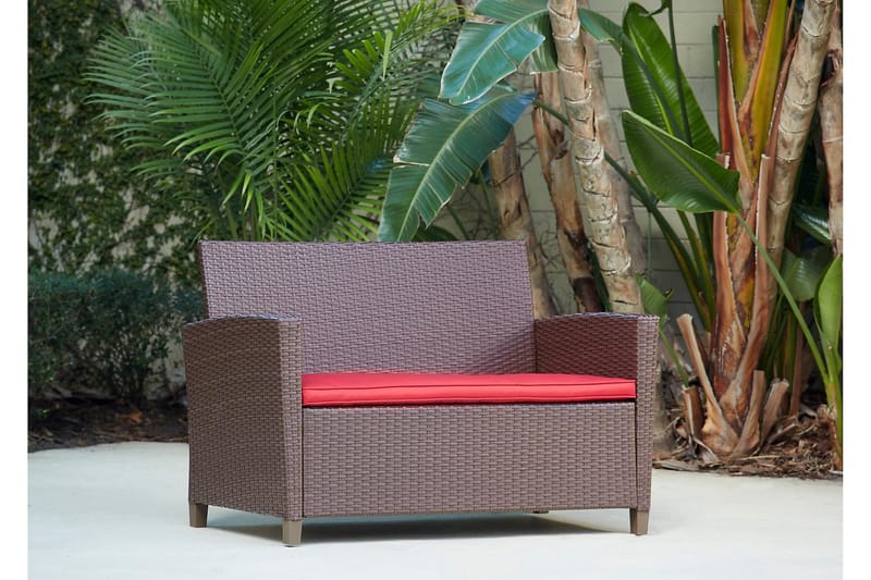 Malmo Loungegrupp Utomhus Konstrotting Brun - Dorel Home - Utemöbler & utemiljö - Loungemöbler - Loungeset & loungegrupp