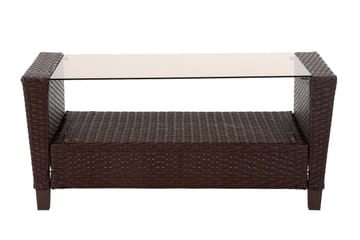 Malmo Loungegrupp Utomhus Konstrotting Brun - Dorel Home - Utemöbler & utemiljö - Loungemöbler - Loungeset & loungegrupp