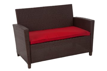 Malmo Loungegrupp Utomhus Konstrotting Brun - Dorel Home - Utemöbler & utemiljö - Loungemöbler - Loungeset & loungegrupp