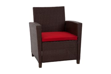 Malmo Loungegrupp Utomhus Konstrotting Brun - Dorel Home - Utemöbler & utemiljö - Loungemöbler - Loungeset & loungegrupp