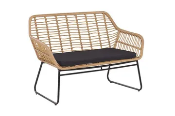 Malvedo Soffgrupp Utomhus - Natur/Svart - Utemöbler & utemiljö - Loungemöbler - Loungeset & loungegrupp