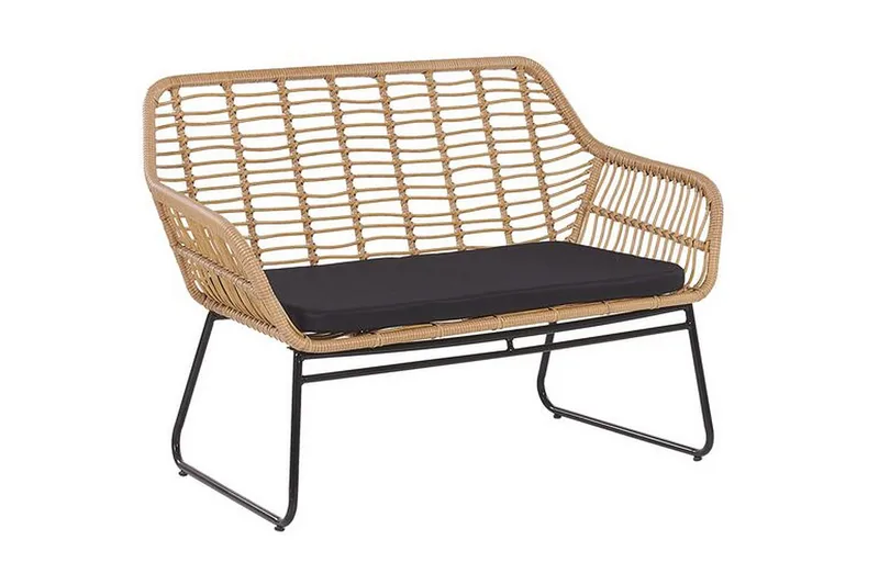 Malvedo Soffgrupp Utomhus - Natur/Svart - Utemöbler & utemiljö - Loungemöbler - Loungeset & loungegrupp