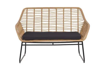 Malvedo Soffgrupp Utomhus - Natur/Svart - Utemöbler & utemiljö - Loungemöbler - Loungeset & loungegrupp