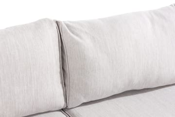 Marcus 6-sits Loungegrupp - Mörkbeige / Vita dynor - Utemöbler & utemiljö - Loungemöbler - Loungeset & loungegrupp