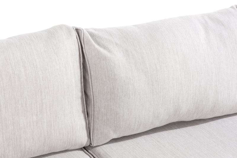 Marcus 6-sits Loungegrupp - Mörkbeige / Vita dynor - Utemöbler & utemiljö - Loungemöbler - Loungeset & loungegrupp