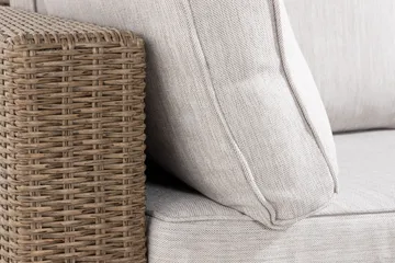 Marcus 6-sits Loungegrupp - Mörkbeige / Vita dynor - Utemöbler & utemiljö - Loungemöbler - Loungeset & loungegrupp