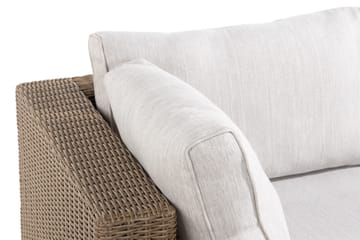 Marcus 6-sits Loungegrupp - Mörkbeige / Vita dynor - Utemöbler & utemiljö - Loungemöbler - Loungeset & loungegrupp