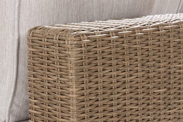 Marcus 6-sits Loungegrupp - Mörkbeige / Vita dynor - Utemöbler & utemiljö - Loungemöbler - Loungeset & loungegrupp