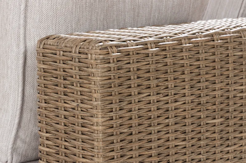 Marcus 6-sits Loungegrupp - Mörkbeige / Vita dynor - Utemöbler & utemiljö - Loungemöbler - Loungeset & loungegrupp