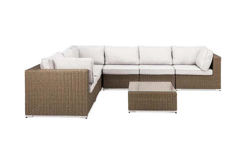 Marcus Loungegrupp - Beige / Vita dynor - Utemöbler & utemiljö - Loungemöbler - Loungeset & loungegrupp