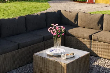 Marcus Loungegrupp - Brun / Sand / Gråa dynor - Utemöbler & utemiljö - Loungemöbler - Loungeset & loungegrupp