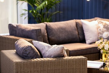 Marcus Loungegrupp - Brun / Svarta dynor - Utemöbler & utemiljö - Loungemöbler - Loungeset & loungegrupp