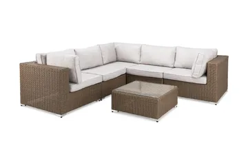 Marcus Loungegrupp - Sand / Vita dynor - Utemöbler & utemiljö - Loungemöbler - Loungeset & loungegrupp