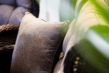 Marcus Soffgrupp 2-sits Ink. Fåtöljer - Svart / Gråa dynor - Utemöbler & utemiljö - Loungemöbler - Loungeset & loungegrupp