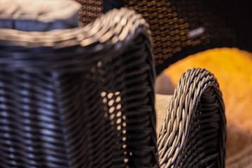 Marcus Soffgrupp 2-sits Ink. Fåtöljer - Svart / Gråa dynor - Utemöbler & utemiljö - Loungemöbler - Loungeset & loungegrupp