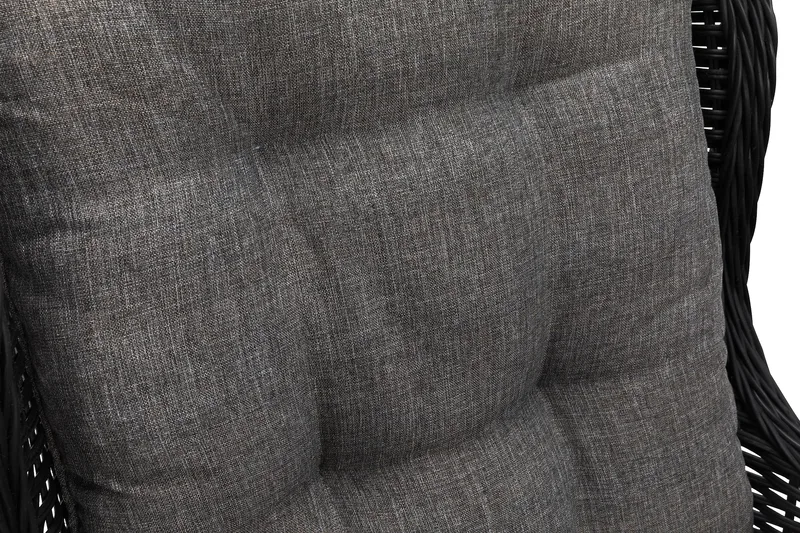 Marcus Soffgrupp 2-sits Ink. Fåtöljer - Svart / Gråa dynor - Utemöbler & utemiljö - Loungemöbler - Loungeset & loungegrupp