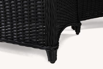 Marcus Soffgrupp 2-sits Ink. Fåtöljer - Svart / Gråa dynor - Utemöbler & utemiljö - Loungemöbler - Loungeset & loungegrupp