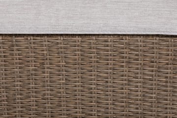 Marcus Stor Loungegrupp Utomhus - 6-sits Loungeset i Konstrotting för Uteplats och Trädgård - Beige / Vita dynor - Utemöbler & utemiljö - Loungemöbler - Loungeset & loungegrupp