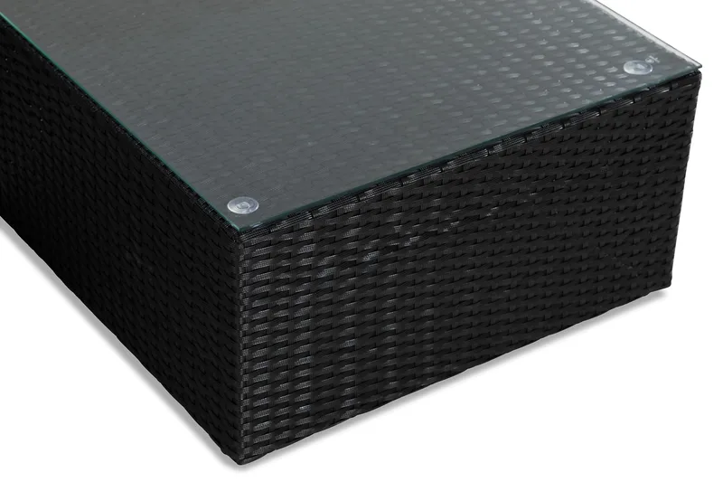 Mendoza Soffgrupp 4-sits Svart - Svart / Svarta dynor - Utemöbler & utemiljö - Loungemöbler - Loungeset & loungegrupp