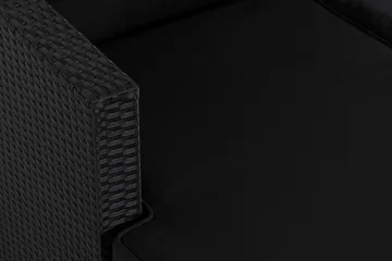 Mendoza Soffgrupp 4-sits Svart - Svart / Svarta dynor - Utemöbler & utemiljö - Loungemöbler - Loungeset & loungegrupp