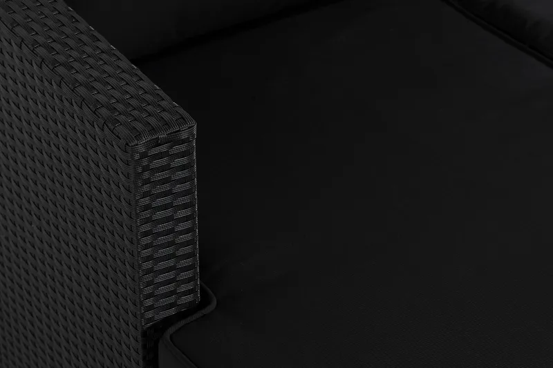 Mendoza Soffgrupp 4-sits Svart - Svart / Svarta dynor - Utemöbler & utemiljö - Loungemöbler - Loungeset & loungegrupp