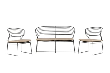 Milano Loungegrupp Utomhus - Beige - Utemöbler & utemiljö - Loungemöbler - Loungeset & loungegrupp