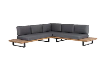 Mykonos Loungegrupp Utomhus 256 cm - Trä/Natur - Utemöbler & utemiljö - Loungemöbler - Loungeset & loungegrupp